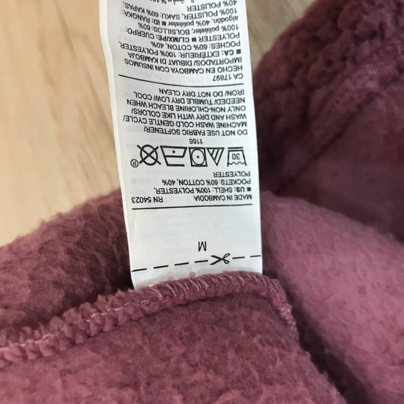 Old Navy half zip womens sherpa purple hooded sz Medium - Picture 9 of 10